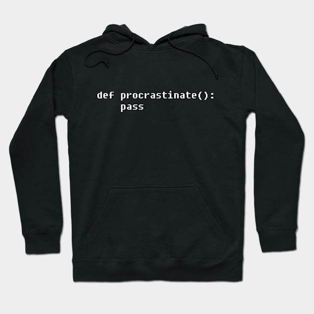 Procrastination code Hoodie by YiannisTees